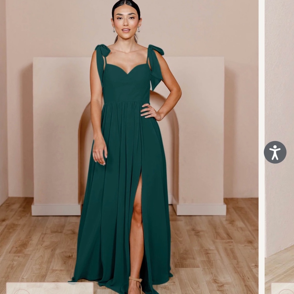 Emerald Green Bridesmaid Dress Size 2